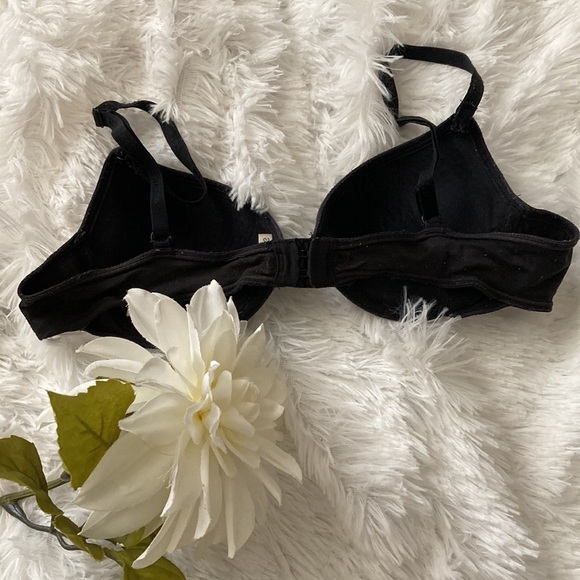 Black Aerie Paige Tshirt Push Up Bra - Picture 2 of 6